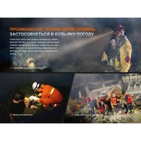 Фонарь налобный Fenix с огнеупорной повязкой HP35RSAR