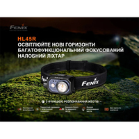 Фонарь налобный Fenix LED с бесконтактным датчиком HL45RLED